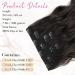 Reecho Clip-In Hair Extensions | 4PC Thick 60cm Invisible Tips | Natural Soft Beach Waves - Black Brown - Buy Online on GoSupps.com