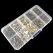 150 Sets Round Flat Head Chicago Screws Buttons Metal Studs Rivets for Leather Crafting 5/16 Inch - Mixed Box - Buy Online on GoSupps.com