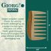 Giorgio GIONAT8 Small Natural Wooden Hair Comb for Curly & Thick Hair - Buy Online on GoSupps.com