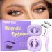 Magnetic Eyelashes Half Manga Lashes Magnetic Lashes with Applicator Magnetic Eyelashes Natural Look No Glue Manga Eyelashes Reusable Magnetic Eyelashes with Applicator by Winifred M1-Half Manga