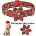 Shop ARING PET Adjustable Dog Collar - Red Christmas Halfband with Flower | Perfect Gifts for Medium Dogs - Buy Online on GoSupps.com