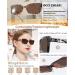 OCCI CHIARI Women's 2.25x Reading Sunglasses - Stylish Outdoor Eyewear with Brown Lens (Multiple Magnifications Available - Buy Online on GoSupps.com