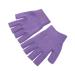 FRCOLOR 1 Pair Gel Moisturizing Gloves Night Gloves moisturizing Half Gloves Mens Mittens with Fingers Ladies Mittens Silk Mens Lotion Beauty Care Gloves Hand use Purple Dipping Miss Sock