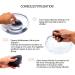 Bio-Konjac Face Sponge Set with Activated Carbon | 4 Drop-Shaped Natural Cleansing Sponges - Eco-Friendly Skincare - Buy Online on GoSupps.com
