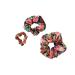 RIFLE PAPER CO. Garden Party Scrunchie Set - Set of 3 Polyester Scrunchies  Small (3 Diameter) Medium (5 Diameter) and Large (6.5 Diameter) Sizes  Printed with 3 Different Floral Colorways