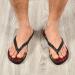 Mnsruu Red Snowflakes Christmas Flip Flops | Cozy Sandals for Home Spa Travel - Men & Women - Buy Online on GoSupps.com