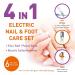 Own Harmony Electric Nail Buffer and Shine Kit with Callus Remover - Mani Pedi Tools for Natural Nails and Foot Care - Buy Online on GoSupps.com