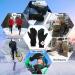 Alisxm Waterproof Touchscreen Winter Gloves for Men & Women - Ideal for Running Skiing Hiking & Cycling | Dark Black - Buy Online on GoSupps.com