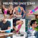 Truetape Basic Kinesiology Tape Duopack | Skin-Friendly Waterproof & Elastic | 40 Precut Strips (20 Pink & 20 Blue) | Perfect Wearing Comfort - Buy Online on GoSupps.com