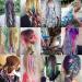 16 PCS Colored Clip in Hair Extensions Colorful Party Highlights Hair Synthetic Hairpieces Rainbow Hair Accessories for Women Girls 8 Colors (Straight) - Buy Online on GoSupps.com