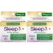 Nature's Bounty Sleep + Stress Support Sleep3 Maximum Strength 100% Drug Free Sleep Aid Dietary Supplement with Ashwagandha Time Release Technology 10mg 28 Tri-Layered Tablets (Pack of 2)