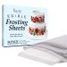 Kusini Edible Paper  24 Frosting Sheets in Resealable Packaging, Kosher Certified And Vegan-Friendly  8.5 x 11 White Icing Sheets for Cakes Printable