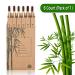 Virgin Forest Bamboo Toothbrush - Biodegradable Charcoal Bristles - Eco-Friendly Wooden Toothbrush 6-Pack - Buy Online on GoSupps.com