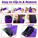 16 Pcs Colored Clip in Hair Extensions 22 Inch Colorful Highlights Hairpieces Straight & Long Heat-Resistant Synthetic Hair Accessories for Kid Girls Women Party Hair Decor (Purple) - Buy Online on GoSupps.com