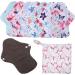 Womens Bamboo Charcoal Reusable Cloth Panties - 7pcs Set with Storage Bag | Menstrual Pad Liner Washable Fabric for Women - Buy Online on GoSupps.com