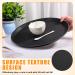 Zopeal Non-Slip 8-Piece Round Serving Tray Set - Plastic Food Server with Raised Edges for Home Kitchen Restaurant & Bar - 14 Inch Black Trays - Buy Online on GoSupps.com