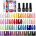 Phoenixy Gel Nail Polish Set 66 Effect U V Gel Nail Polish 33 Colours 5ml Gel Polish With Base Glossy Matte Top Coat Gel Nail Kit Gift Set for Women (PCD9O25)