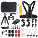 HSU 40-in-1 Accessory Bundle Kit for GoPro Hero 11 10 9 8 7 6 5 4 3, Gopro Max, DJI OSMO Action, AKASO Campark SJCAM and Other Action Cameras