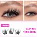 GAQQI Lash Clusters - 110 Wispy Volume Eyelash Extensions 10-14mm | Fluffy 3D Individual Lashes with Soft Thin Band - Buy Online on GoSupps.com