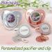 Personalized Gold Pacifier & Clip Set with Gift Box - Glitter Crystal Dummy for Girl Baby Shower - Buy Online on GoSupps.com