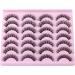 JIMIRE Faux Mink Eyelashes with Clear Band Volume Cat Eye Fake Lashes Natural Look Like Eyelash Extensions 15mm Fluffy Eye Lashes Pack 14 Pairs Classic Cat Eye - Buy Online on GoSupps.com