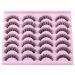 JIMIRE False Eyelashes 14 Pairs Pack | D Curl Faux Mink Cat Eye Lashes | 15MM Wispy Thin Strips with Clear Band | Natural Russian Style for Fluffy, Demi-Wispies Look - Buy Online on GoSupps.com