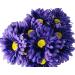 CraftMore Purple Colored Gerbera Daisy Stems 14 Inch Set of 12