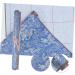 TEHAUX Brush Calligraphy Practice Daily Use Calligraphy Cloth Study Accessory Household Material Brocade Blue 75X38CM - Buy Online on GoSupps.com
