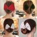 5Pcs Deft Lazy Hair Curler Bun Maker Set with Bow-Knot Decorative Accessories - Fashion French Bun Hairstyle Shaper for Women, Girls & Kids - Buy Online on GoSupps.com