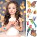 PAGOW Glitter Butterfly Temporary Tattoos - 20 Sheets, Self-adhesive and Waterproof Stickers for Kids, Women, Girls - Perfect for Birthday Parties and Goodie Bags (Style 4) - Buy Online on GoSupps.com