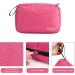 Cooja Hanging Toiletry Bag for Women with Hook & Handle - 1 Makeup Toilet Bag + 2 Drawstring Bags, Rose Red - Buy Online on GoSupps.com