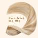 Hair Extensions Clip in Blonde 18 Inches One Piece Clip in Hair Extensions Real Human Hair - Buy Online on GoSupps.com