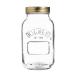 Kilner 1 Litre Round Glass Screw Top Lid Preservation Storage Jar 1 Litre Single