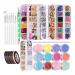 Nail art for women multifunctional nail point set for acrylic painting brush puncture pen manicure tape decoration for beauty nails dottage set for women