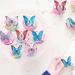 Gyufise 40Pcs Edible Butterfly Cake Decorations Butterfly Cupcake Topper Edible Wafer Paper Butterflies Edible Butterfly Cake Cupcake Decoration Dark Multi 1 - Buy Online on GoSupps.com
