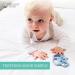 Matchstick Monkey Antimicrobial Silicone Teether - Easy to Grip BPA Free - Light Blue Mini Monkey Teether for 3 Months Old - Buy Online on GoSupps.com