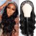 Angelwing 22 Inch Brazilian Virgin Human Hair Headband Wig - Body Wave, 150% Density, Natural Color - Glueless None Lace Front Wig for Black Women - Buy Online on GoSupps.com