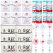 38 Pcs Nurse Appreciation Gift Set  Include 6 Nurse Cotton Makeup Bag Cosmetic Pouch 6 Retractable Nurse Badge Holder Reel with Clip 5 Nursing Hair Elastic Ponytail Holder 6 Bracelet (Elegant Style)