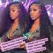 ZLIKE 26" HD Lace Front Wig - Wet & Wavy Human Hair Water Wave Pre-Plucked Glueless 150% Density - Natural Black 13x6 Lace Frontal - Buy Online on GoSupps.com