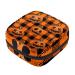 Halloween Pumpkin Plaid Sanitary Napkin Storage Bag Feminine Product Pouches Portable Period Kit Bag Menstruation First Period Bag for Women Teen Girls Ladies Menstrual Cup Pouch Tampon Bags Color 2