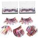 minkissy 3 Pairs False Eyelashes False Lashes Colorful Halloween Eyelashes Halloween Makeup Eyelashes Fake Eyelashes Halloween Performance Eyelashes Color Bars Fancy - Buy Online on GoSupps.com