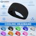Cooling Sports Headband for Men - Double-Sided Moisturizing Highly Stretchy Workout Hair Band for Yoga Running Cycling & Basketball - 2 x Black/2 x White - Buy Online on GoSupps.com