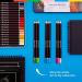 48 ct Oil Pastel Pencils for Artists - Soft Core Colored Pencils for Drawing, Sketching, and Adult Coloring - Skin Tone Set in Cyclindrical Box - Buy Online on GoSupps.com