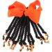 ibasenice Ponytail Beads and Dreadlocks Hair Tie Hair Jewelry for Braids Beaders for Braids Ponytail Hairpiece Band Ponytail Hair Extension Ponytail Extension Wig Hair Extensions Decoration 21.00X14.00X2.00CM Orange