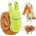 Nerissa Dog Puzzle Toys for Boredom Squeaks Snail Interactive Dog Chew Toys Snuffle Toys for Puzzle Foraging Instinct Training Interactive Plush teething Toys for Training and Reduce Stress