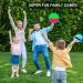 Qrooper Kids Toys Toss and Catch Game Set - 4 Paddles, 4 Balls, Storage Bag - Blue | Outdoor Beach & Yard Games for Kids - Buy Online on GoSupps.com