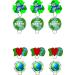 Made4You Earth Day - Edible Cupcake Toppers - Stand-up Wafer Cake Decorations (12) - Buy Online on GoSupps.com