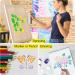 60-Piece Flowering Plants Stencil Set - Reusable DIY Craft Templates for Painting on Wood & Walls | Home Decor Paint Stencils - Buy Online on GoSupps.com