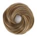 Elaine Synthetic Messy Bun Scrunchie: Medium Ash Brown & Light Ash Blonde Highlights - Women's Hair Updo Extension - Buy Online on GoSupps.com