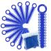 1040 Power Sticks Ligature Ties Orthodontic Ligature O-Ties Elastic Ligature Bands Elastic ties O-Rings Elastic Bands for Braces 26 ties on each stick (Prussian Blue)